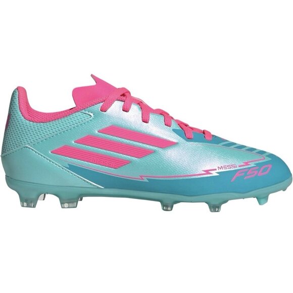 adidas F50 League Messi FG/MG Soccer Cleats Adult Aqua Pink 8.5m/9.5w NEW